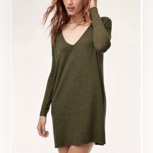 Wilfred Free Dress - with pockets! Olive Green - Size Medium